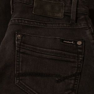 Mavi Black Zach Low Rise Straight Leg Jeans